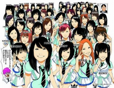 AKB48のマンガ画像